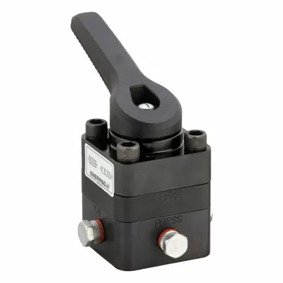 ENERPAC Directional Control Valve: 4.5 gpm Max Flow Rate, Three Positions, 3/8 in NPT - Lever-Operated Directional Control Valves