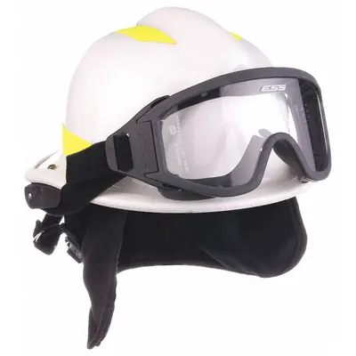 BULLARD Fire Helmet: Lime, Modern Rear Brim, Chin Strap