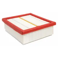 Rectangular panel engine air filter with an overall length of 8 3/16 inches. Designed for use in Ram buses to trap airborne contaminants and maintain clean airflow to the engine