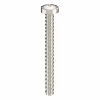 Machine Screw: M3x0.50 Thread Size, 30 mm Lg, 316, Stainless Steel, Plain, Pan, Phillips, 100 PK (MPN ZSCRW-456)