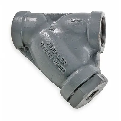 MUELLER STEAM SPECIALTY Y Strainer: 3/8 in, NPT, Perforated, 0.062 in Screen Size - Stainless Steel Y Strainers