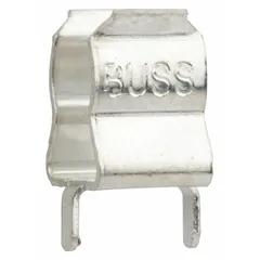 Panel-mounted fuse clip for 1/4-inch diameter cylindrical fuses. Rated for 30 A maximum current. Provides secure electrical contact and easy fuse replacement in control panels, power distribution units, and electrical enclosures.
