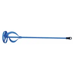 This mixing paddle from WESTWARD features a spiral head and a 3/8 in shaft diameter, with a maximum speed of 800 RPM. Designed for mixing mortar, it is suitable for blending heavy, viscous materials in construction and renovation tasks.