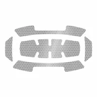Hard Hat Label: 8 in Ht, 4 in Wd, Diamond-Grade Retroreflective, Reflective, Polypropylene, Silver (MPN 48-73-4600B)