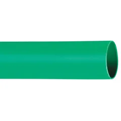 Standard heat shrink tubing for insulating and protecting electrical connections, wires, and cables from moisture, abrasion, and corrosion. Inner diameter shrinks from 0.25 in to 0.13 in. Each piece is 4 ft long, green color for circuit identification. Sold in a pack of 200.