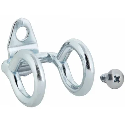 TRITON PRODUCTS Double Ring Tool Holder: 1/4 in_1/8 in Peg Hole, 1 7/8 in x 3/4 in x 1 1/2 in - Ring Toolholders for Round-Hole Pegboard