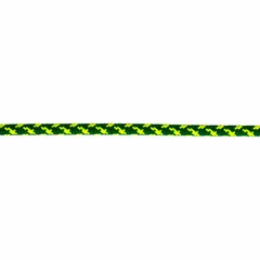 Static kernmantle rope with 6 mm diameter and 195 lb working load limit. Constructed from nylon for general utility tasks such as securing loads and light rigging in industrial settings.