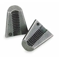 The POP AVDEL PRG540-44 Jaw Set is a 2-piece assembly for pneumatic rivet tools. It is used to grip and pull blind rivets during installation. Typical applications include metal fabrication, automotive assembly, and general manufacturing.