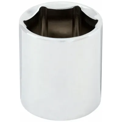 WESTWARD Socket: Metric, 1/2 in Drive Size, 28 mm Socket Size, 6-Point, Std, Chrome - 1/2" Drive Hand Sockets