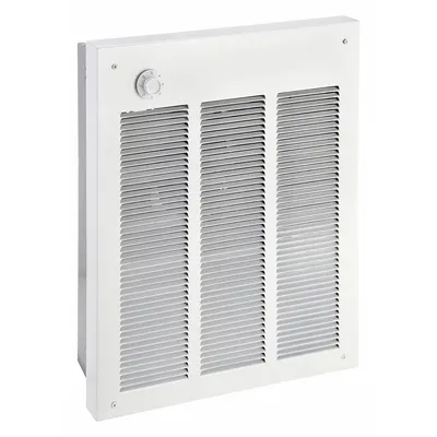 Dayton Recessed Electric Wall-Mount Heater: 1500 W/2000 W, 208/240V AC, Single Phase - Large Recessed Electric Wall Heaters