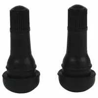 SLIME Tire Valve Stems-TR 413: Tubeless Tire Valve, Snap-In, 180° Valve Stem Angle, All Tires, Black (MPN 2080-A)