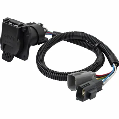 BUYERS PRODUCTS 7-Way Trailer Connector, Steel, 10 ga Wire Gauge, Spring - Fleet and Vehicle Maintenance