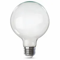 FEIT ELECTRIC Compact LED Bulb: Medium Screw (E26), LED, (G) Globe, G40, 11 W Watt, 2700K, Frosted (MPN G40100W/927CA/FIL)