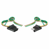 CURT Automotive Electrical Plug: 4-Way, Rubber, 16 ga Wire Gauge, Trailer and Tow Vehicle, Wire (MPN 58304)