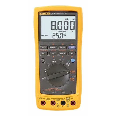 FLUKE Digital Multimeter: FLUKE-787B/WWG, AC Current/AC Volt/Continuity/DC Volt/Diode/Freq - Standard Process Calibrator Multimeters
