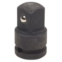 WESTWARD Impact Socket Adapter: 3/8 in Input Drive Size, Manganese Phosphate, Square, Female