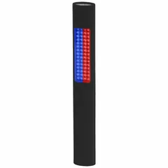 This dual-output flashlight provides 150 lumens of light with a 10-hour runtime at maximum brightness. It is powered by four included AA batteries and features two light outputs for versatile illumination. Suitable for tasks such as equipment inspection, maintenance, and emergency response in industrial settings.