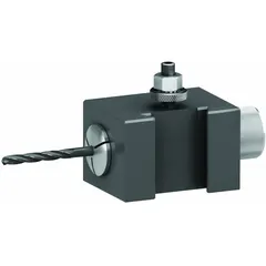 5C collet holder designed for CXA series tool posts. Accepts shank diameters from 1/16 in to 1 in. Used for precision workholding in lathe turning, facing, and boring operations.
