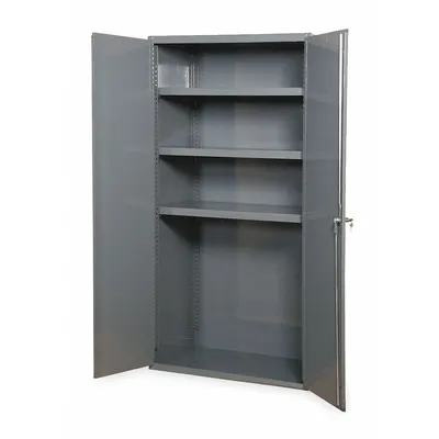 DURHAM MFG Storage Cabinet: 48 in x 24 in x 72 in, Swing Handle & Keyed, 14 ga Panel Thick - Industrial Shelf Cabinets
