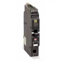 Single-pole bolt-on miniature circuit breaker rated 70 A, 277V AC, with an interrupting capacity of 18 kA at 120/240V AC. Part of the EDB & EGB Series, it provides overload and short-circuit protection in branch circuits. Designed for use with Square D NF panelboards in commercial and industrial electrical distribution systems.