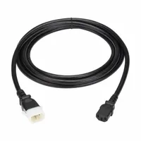 EATON Power Cord: 6 ft Lg, 3/14, Non-NEMA Plug, C14 Plug, Non-NEMA Receptacle, C13 Receptacle, SJT (MPN P005-E06)