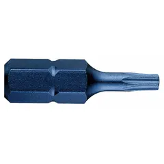 Imperial Security Torx® head bit in TR10 industry size, part of a 5-pack. Constructed from S2 steel with a hex shank. Not impact rated. Suitable for driving tamper-resistant Torx fasteners in standard fastening applications.