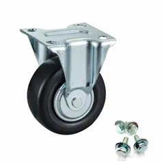 This replacement caster is designed for rolling tool cabinets. It supports a total load capacity of 500 lb and is compatible with manufacturer model number 10-A42131-3A. The black finish provides a standard appearance for workshop environments.