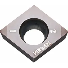 Diamond indexable turning insert for precision machining of non-ferrous materials, ceramics, and composites. Designed for fine finishing operations in high-speed turning applications.