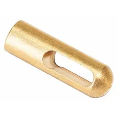This replacement fish tape eyelet is made of fiberglass and measures 200 ft in length. It serves as a flexible pulling leader for polyester fish tapes, used to pull cables through conduit or raceways in electrical and low-voltage installations.