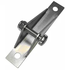Stainless steel bracket for mounting gas springs in applications requiring controlled lifting and positioning, such as access panels, machinery, and industrial equipment.