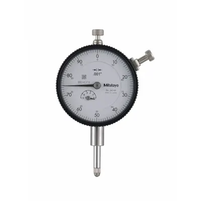 MITUTOYO Dial Indicator: 0 in to 0.5 in, Inch, Vertical, 0.001 in Accuracy - Continuous Reading Back Lug Dial Indicators