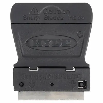 HYDE Scraper: Bld. Mat. Steel, Hdl. Mat. Polypropylene, Flex - Razor Scrapers