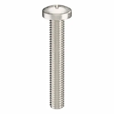 USA INDUSTRIALS Machine Screw: #10-32 Thread Size, 1 1/4 in Lg, 316, Stainless Steel, Plain - Pan Head Machine Screws