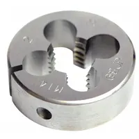 OSG Round Threading Die: #2-64 UNF, 5/8 in OD, Solid, High Speed Steel (MPN 2723500)