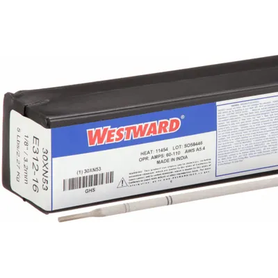 WESTWARD Stick Electrode: Stainless Steel, E312-16, 1/8 in x 14 in - E312 Stick Welding Electrodes