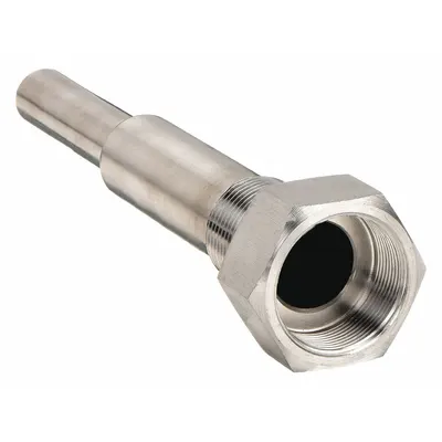 OEM Threaded Thermowell: Stainless Steel - Stepped-Shank Threaded Thermowells