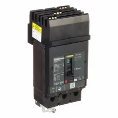 The SQUARE D JGA36225 is a 225 A, 3-pole molded case circuit breaker with a 25kA at 240V AC interrupting rating. It features instantaneous trip response and line/load lug terminals with ABC phase connection. Part of the JG series, it is used for overcurrent protection in panelboards and switchboards within industrial and commercial power distribution systems.