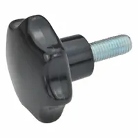 JW WINCO Hand Knobs; Star Knobs: 7 Point, Plastic w/ Steel Thread, M10 Thread, 35 mm Thread Lg (MPN 6336.4-SK-50-M10-35)
