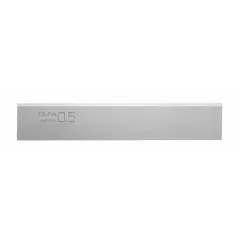 Carbon tool steel replacement blades with standard-end design. Each blade measures 4 inches in overall width and 4 inches in overall length. Suitable for scraping paint, adhesive, and residue from flat surfaces in maintenance, construction, and manufacturing tasks. Designed for use with compatible OLFA scrapers.