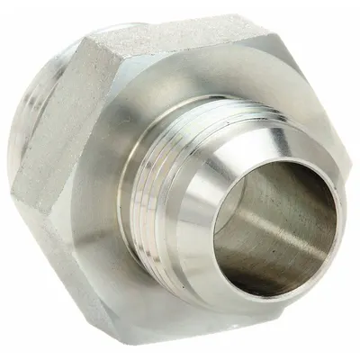 AEROQUIP Hydraulic Hose Adapter: 1 1/4 in x 1 in Fitting Size, Male x Male, ORB x JIC - ORB-to-JIC Steel Hydraulic Hose Adapters