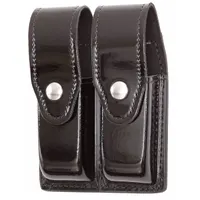 GOULD & GOODRICH, INC. Magazine Pouch: Black, Synthetic Polymer, High Gloss, Snap Closure (MPN H627-4CL)