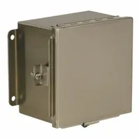 WIEGMANN Enclosure: 304 Stainless Steel, 12 in x 12 in x 6 in, NEMA 12/13/4/4X, Solid Cover, Hinged (MPN BN4121206CHSS)