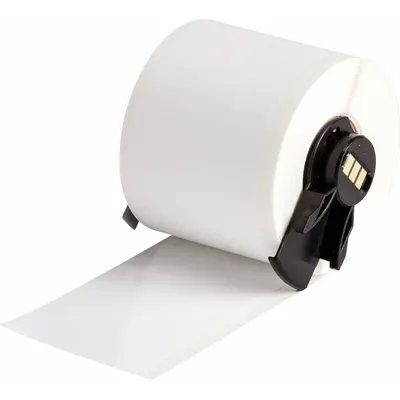 BRADY Continuous Label Stock: 1 29/32 in x 50 ft, Polyester, White (Gloss) - Brady Thermal Transfer Continuous Label Rolls