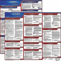 JJ KELLER Labor Law Poster: LA, Spanish, Plastic, 30 in x 24 in, Federal and State Labor Law (MPN 200-LA-3)