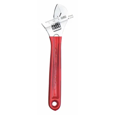 KLEIN TOOLS D507-10 Chrome Adjustable Wrench, 10 in, 1 5/16 in Jaw Capacity - General Purpose Adjustable Wrenches