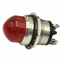 DIALIGHT Panel Indicator Light: 25 mm Panel Mounting Hole Dia, LED, Red, Protruding Head, 556 (MPN 5563504304F)