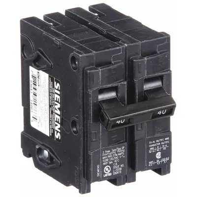 SIEMENS Q240 Q Series Plug-In Miniature Circuit Breaker - Q Series, Plug-In Siemens Miniature Circuit Breakers