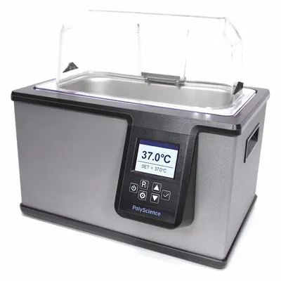 POLYSCIENCE Water Bath: 5 L Capacity, 100°C Max Temp, Stainless Steel, +/-0.1°C, Digital - General Purpose Water Baths