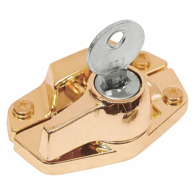 PRIME-LINE Window Lock: Sweep Lock, Handle Included, Non-Handed, 1 in Overall Lg, Sash - Window Sash Locks