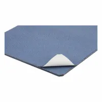 Polypropylene pad for containing drips and spills in toolbox drawers and workbench areas. Absorbs up to 38 3/8 oz per pad. Non-perforated, blue color. Sold in a 5-pack